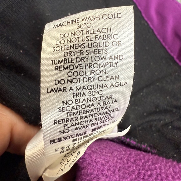 Spyder Color Block soft shell full zip jacket, purple/green, XS - Picture 2 of 6